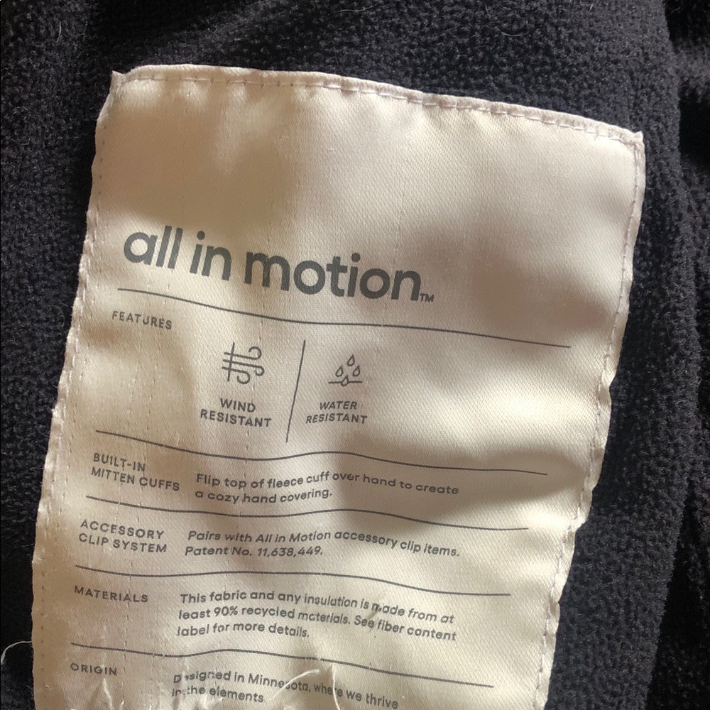 All In Motion Girls Puff Jacket 10/12 - Picture 3 of 8